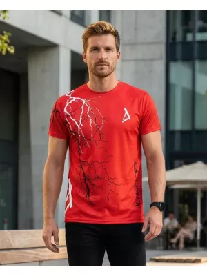 Tricou premium pentru bărbați ALTISPORT VOJ/ALM004TR01 ROȘU