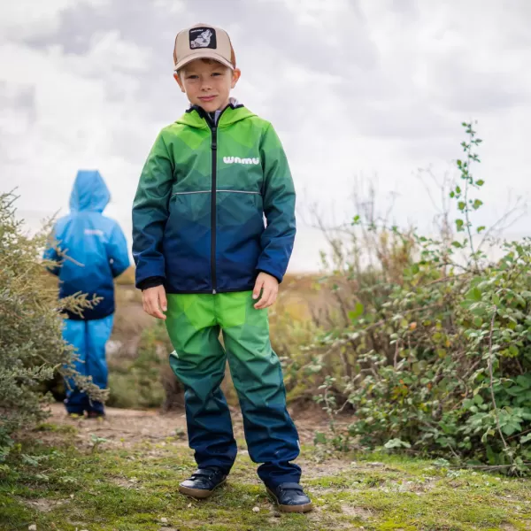  Pantaloni de softshell pentru bebeluși WAMU MOZAIKA VERDE 