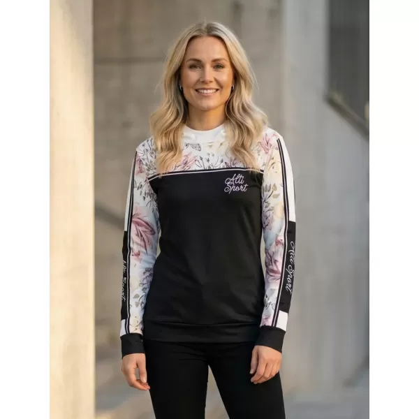  Hanorac premium pentru femei ALTISPORT VOJ/ALW008MI01 NEGRU 