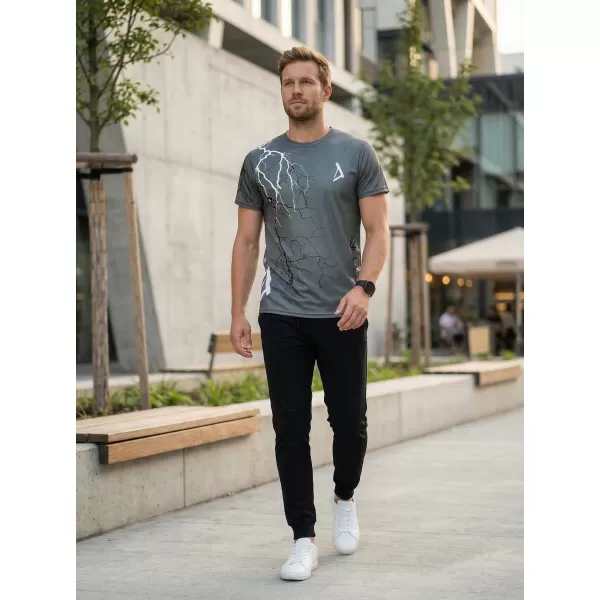 Tricou premium pentru bărbați ALTISPORT VOJ/ALM004TR01 GRAFIT 