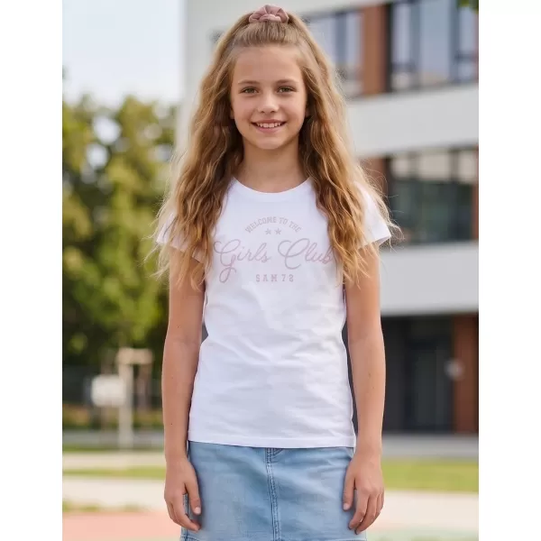  Tricou fetita SAM 73 JANLI KT 507 ALB 