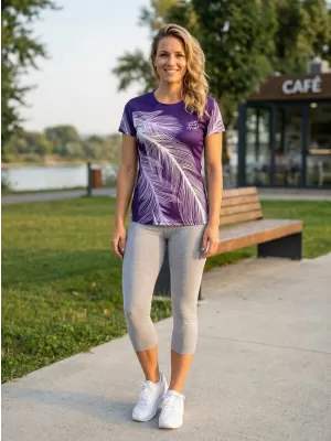 Tricou funcțional premium pentru femei ALTISPORT VOJ/ALW001TR01 VIOLET