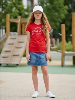 Tricou fetita SAM 73 JANLI KT 507 ROŞU