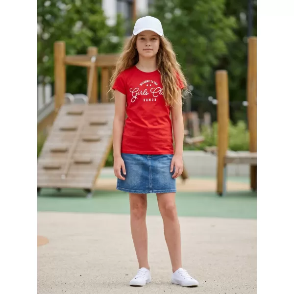  Tricou fetita SAM 73 JANLI KT 507 ROŞU 