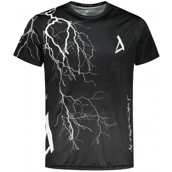  Tricou premium pentru bărbați ALTISPORT VOJ/ALM004TR01 ALB-NEGRU 