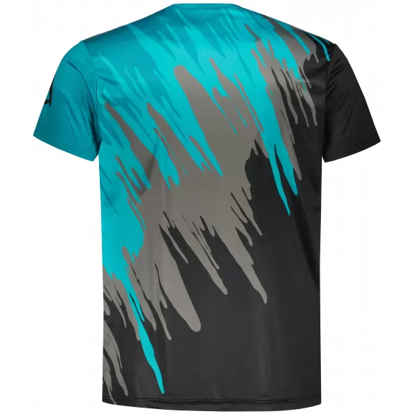  Tricou funcțional premium pentru bărbați ALTISPORT VOJ/ALM006TR01 NEGRU/KEROSEN 