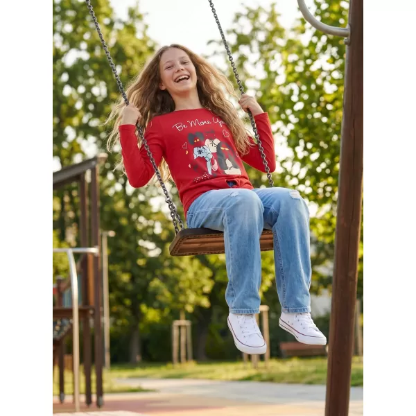  Tricou fetita cu maneca lunga SAM 73 VADANIA KT 505 ROŞU 