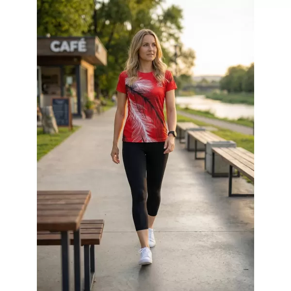  Tricou funcțional premium pentru femei ALTISPORT VOJ/ALW001TR01 ROȘU 