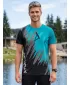 Tricou funcțional premium pentru bărbați ALTISPORT VOJ/ALM006TR01 NEGRU/KEROSEN
