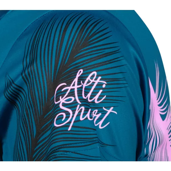  Tricou funcțional premium pentru femei ALTISPORT VOJ/ALW001TR01 BENZINĂ/ROZ DESCHIS 