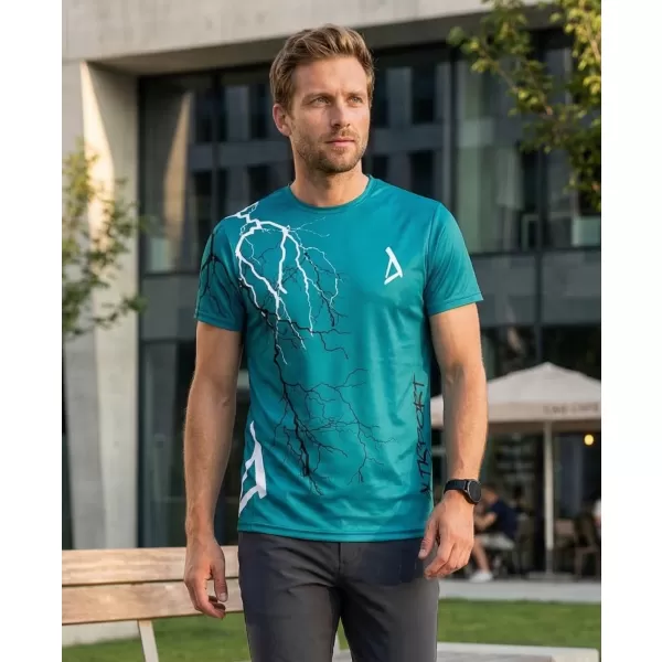  Tricou premium pentru bărbați ALTISPORT VOJ/ALM004TR01 KEROSEN/ALB 