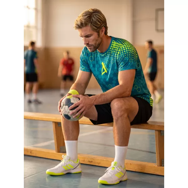  Tricou funcțional premium pentru bărbați ALTISPORT VOJ/ALM005TR01 KEROSEN/GALBEN 