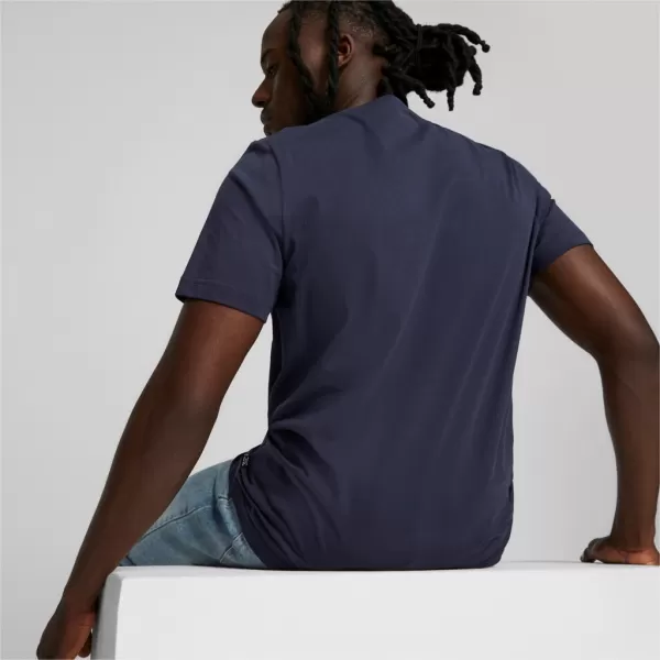  Tricou pentru bărbați PUMA ESS+ LOGO LAB TEE 675916-06 ALBASTRU 
