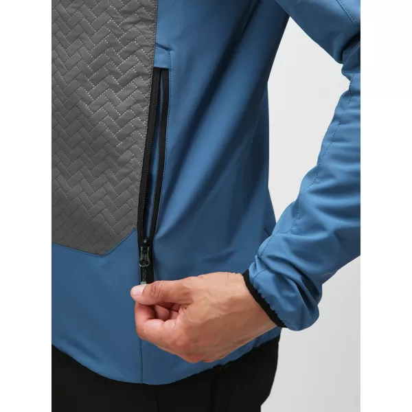  Jachetă softshell pentru bărbați LOAP URVAL OLM2313 ALBASTRU ÎNCHIS 