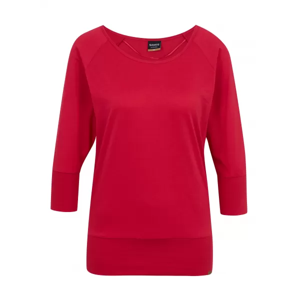  Tricou dama cu maneci 3/4 SAM 73 SELMA WT 896 ROZ ÎNCHIS 