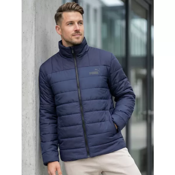  Jachetă pentru bărbați PUMA ESS+ PADDED JACKET 849349-06 ALBASTRU 