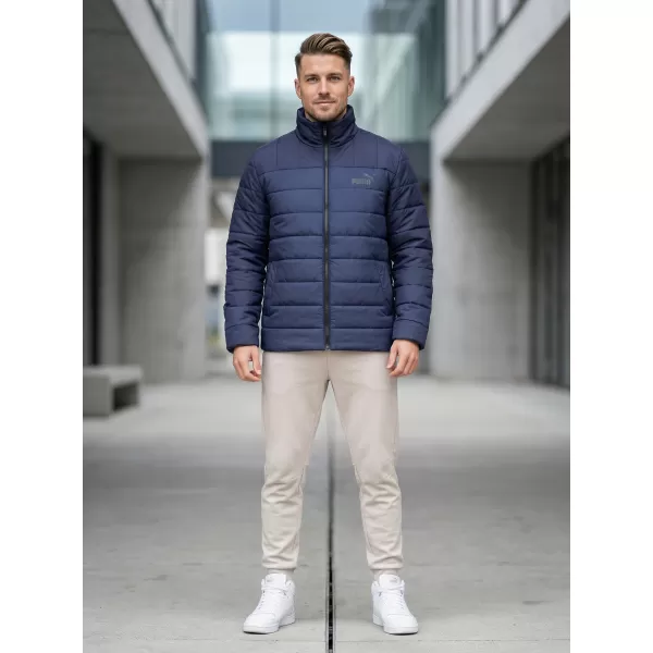  Jachetă pentru bărbați PUMA ESS+ PADDED JACKET 849349-06 ALBASTRU 