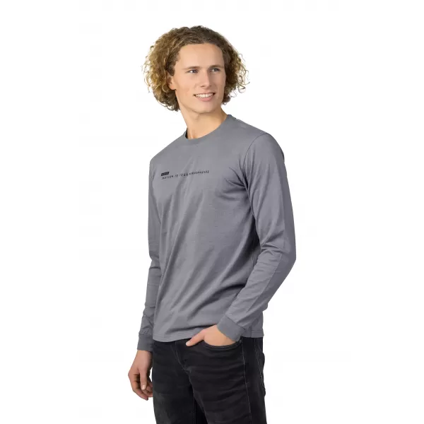  Tricou pentru bărbați cu mâneci lungi HANNAH KIRK GRI OȚEL 