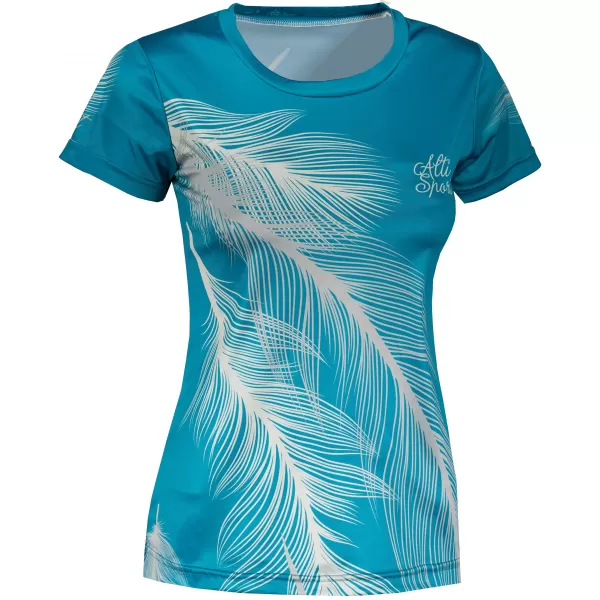  Tricou funcțional premium pentru femei ALTISPORT VOJ/ALW001TR01 SMARALD/GRI 