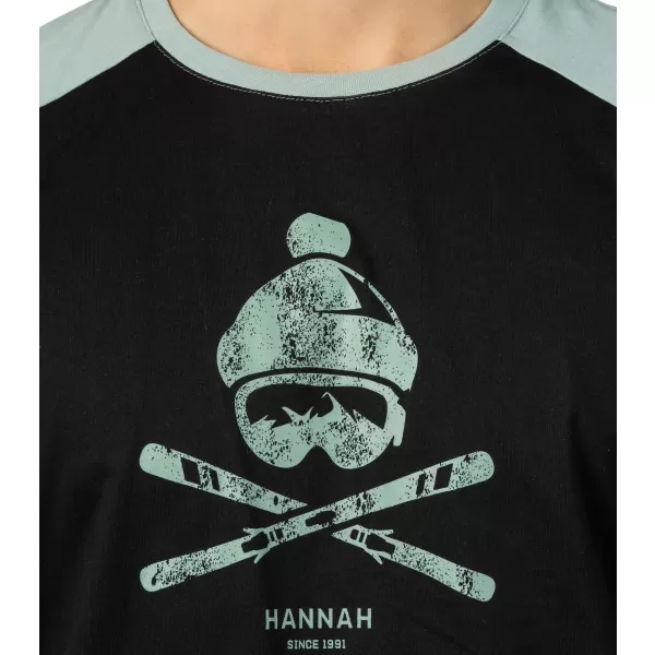  Tricou pentru bărbați cu mâneci lungi HANNAH HANES ANTRACIT/GRI ARDEZIE 