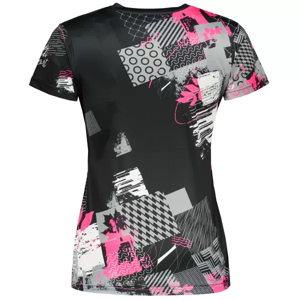 Tricou funcțional premium pentru femei ALTISPORT VOJ/ALW009TR01 NEGRU/ROZ DESCHIS 