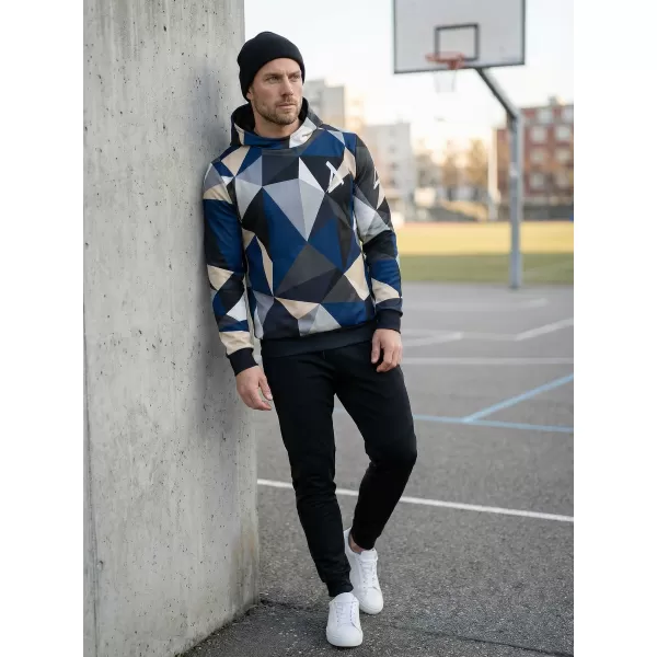  Hanorac premium pentru bărbați ALTISPORT VOJ/ALM007MI01 BLEUMARIN/MARO 