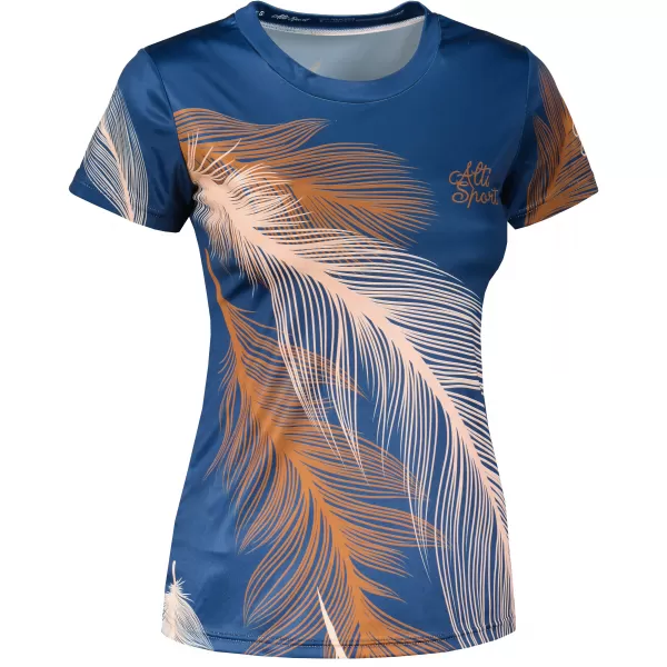  Tricou funcțional premium pentru femei ALTISPORT VOJ/ALW001TR01 BLEUMARIN/MARO 