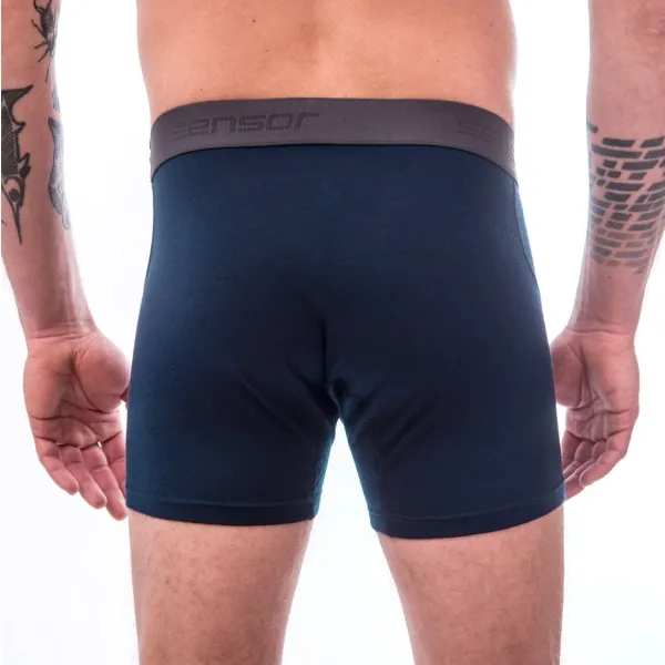  Boxeri bărbătești SENSOR MERINO ACTIVE DEEP BLUE 