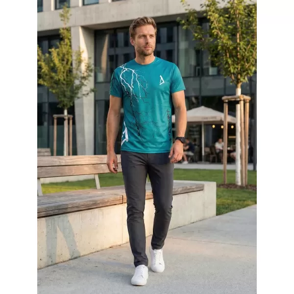  Tricou premium pentru bărbați ALTISPORT VOJ/ALM004TR01 KEROSEN/ALB 