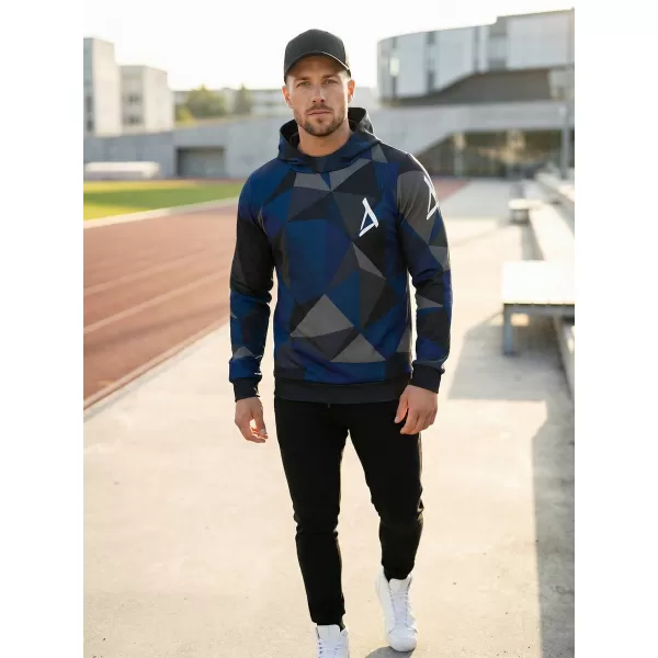  Hanorac premium pentru bărbați ALTISPORT VOJ/ALM007MI01 ALBASTRU INCHIS 