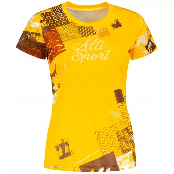  Tricou funcțional premium pentru femei ALTISPORT VOJ/ALW009TR01 GALBEN 