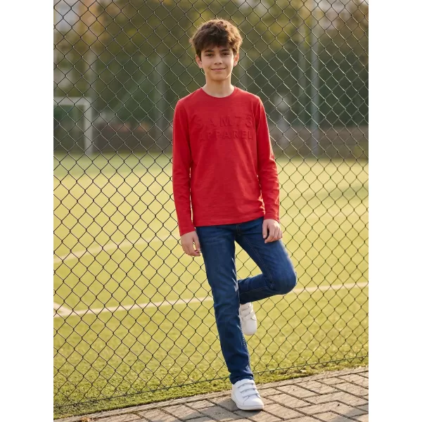  Tricou băiat cu mâneci lungi SAM 73 CELDOR KT 501 ROŞU 