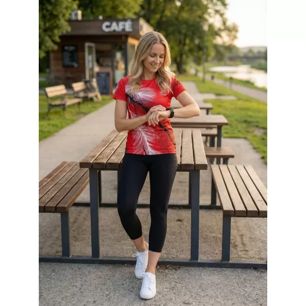  Tricou funcțional premium pentru femei ALTISPORT VOJ/ALW001TR01 ROȘU 