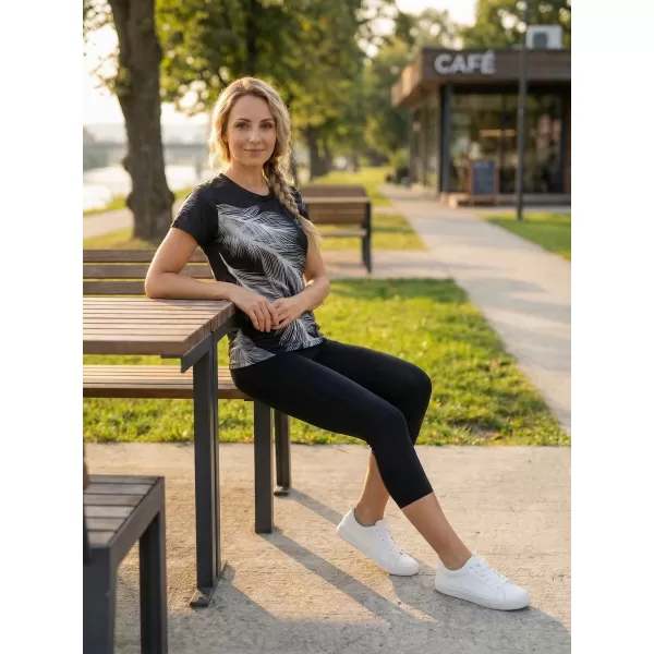  Tricou funcțional premium pentru femei ALTISPORT VOJ/ALW001TR01 GRI NEGRU 