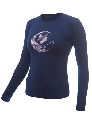 Tricou termic de damă SENSOR MERINO ACTIVE PT FOX DEEP BLUE