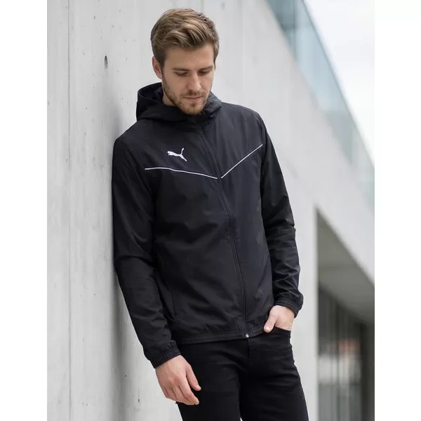  Jachetă pentru bărbați PUMA TEAMRISE ALL WEATHER JACKET 657396-03 NEGRU 