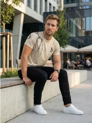 Tricou premium pentru bărbați ALTISPORT VOJ/ALM004TR01 MARO