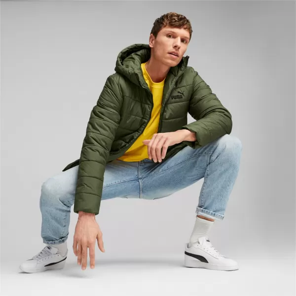  Jachetă pentru bărbați PUMA ESS HOODED PADDED JACKET 848938-31 VERDE 