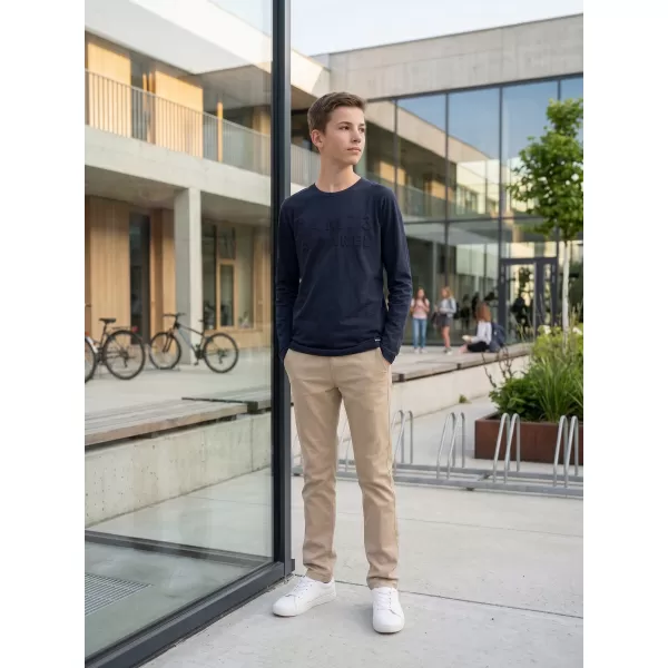  Tricou băiat cu mâneci lungi SAM 73 CELDOR KT 501 ALBASTRU ÎNCHIS 