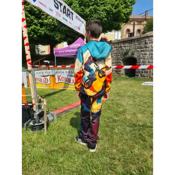  Pantaloni de softshell pentru bebeluși WAMU MOUNTAIN BIKE TMAVÁ MAI COLORAT 