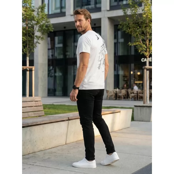  Tricou premium pentru bărbați ALTISPORT VOJ/ALM004TR01 ALB 