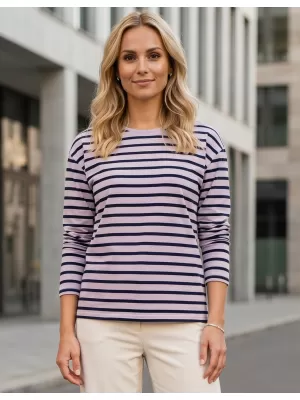 Tricou de damă cu mâneci lungi SAM 73 PRUDENCE WT 893 TRANDAFIR BĂTRÂN