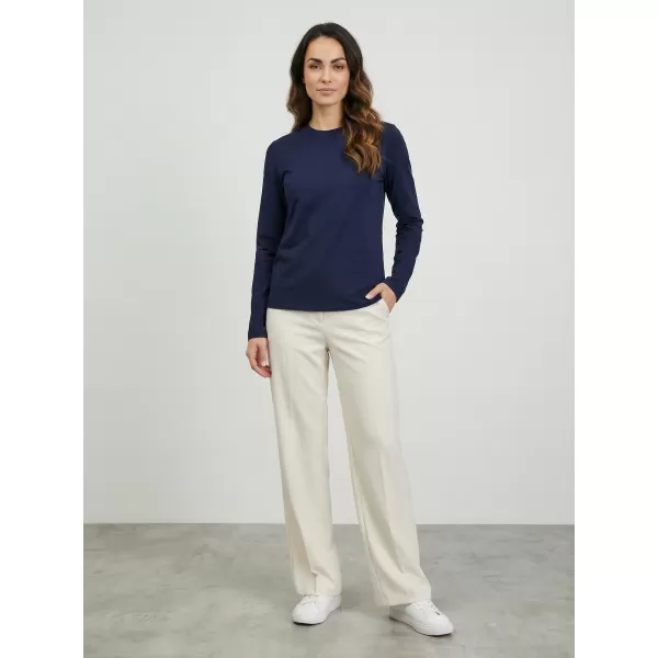  Tricou de damă cu mâneci lungi SAM 73 ZIRA WT 894 ALBASTRU ÎNCHIS 