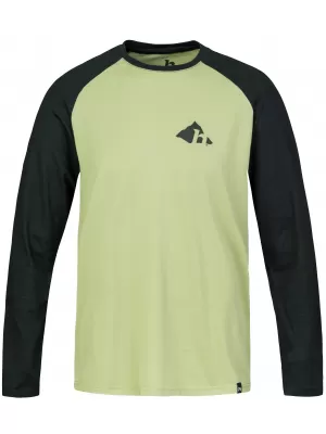 Tricou pentru bărbați cu mâneci lungi HANNAH HANES PIATRĂ DE MUŞCHI/ANTRACIT
