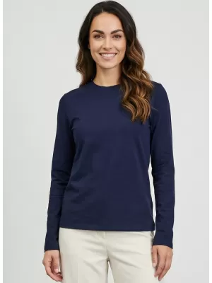 Tricou de damă cu mâneci lungi SAM 73 ZIRA WT 894 ALBASTRU ÎNCHIS