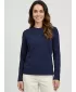 Tricou de damă cu mâneci lungi SAM 73 ZIRA WT 894 ALBASTRU ÎNCHIS