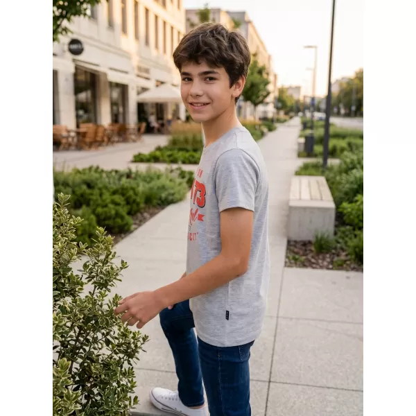  Tricou băieți SAM 73 JANSON KT 504 GRI DESCHIS 