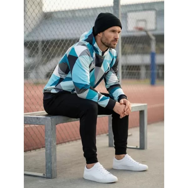  Hanorac premium pentru bărbați ALTISPORT VOJ/ALM007MI01 ALBASTRU GRI 