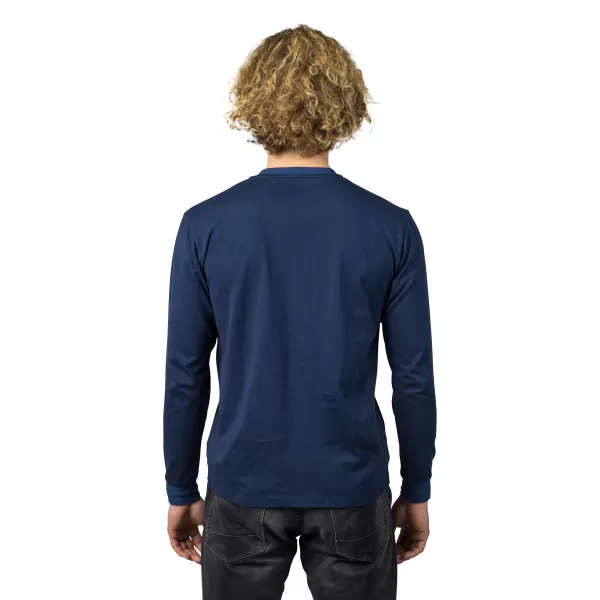  Tricou pentru bărbați cu mâneci lungi HANNAH KIRK PATRIOT ALBASTRU 