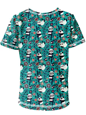 Short -sleeved t -thirt WAMU MLSNÉ PANDY TURCOAZ